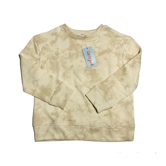 CAT and Jack kids 4-5Y tie dye crew neck sweatshirt - Picture 1 of 4
